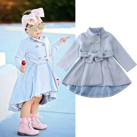 Toddler Kids Baby Girl Fall Winter Dresses Long Sleeve Double Breasted Dress Trench Coat with Belt Outerwear Outfits
Toddler Kids Baby Girl Fall Winter Dresses Long Sleeve Double Breasted Dress Trench Coat with Belt Outerwear Outfits