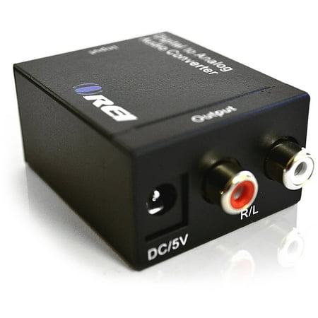 Orei DA9 Digital Optical Coax Coaxial Toslink to Analog RCA L\/R Audio Converter