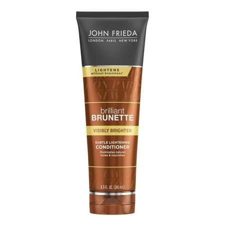 John Frieda Brilliant Brunette Visibly Brighter Subtle Lightening Conditioner, 8.3 Fl Oz