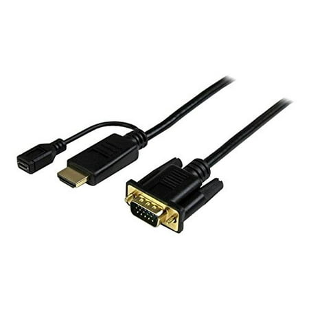 Startech.com 10 Ft Hdmi To Vga Active Converter Cable - Hdmi To Vga Adapter - 1920x1200 Or 1080p - Hdmi\/vga For Video Device, Monitor, Projector - 10 Ft - 1 X Hdmi Male Digital (hd2vgamm10)