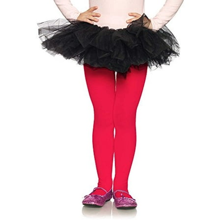 Leg Avenue Children's Girls Opaque Tights, Size 11-13, Pink