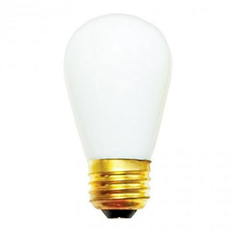Norman Lamps 11S14-130V-CR - 130V 11W Ceramic White Light Bulb (Pack of 50)