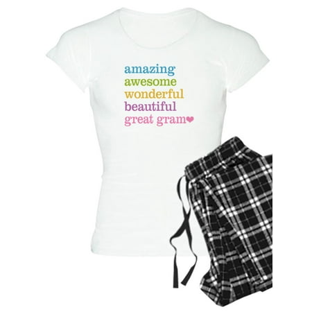 CafePress - Great Gram Amazing Awesom - Women s Light Pajamas