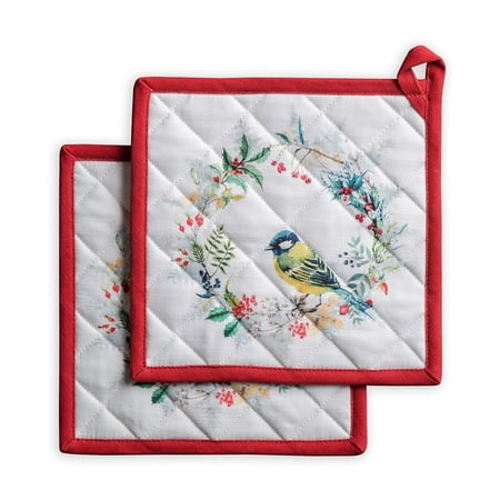 Maison d Hermine Morzine 100% Cotton Set of 2 Pot Holders with Loop Heat Resistant for BBQ Cooking Baking Grilling Microwave Barbecue (8 Inch by 8 Inch).
Maison d Hermine Morzine 100% Cotton Set of 2 Pot Holders with Loop Heat Resistant for BBQ Cooking Baking Grilling Microwave Barbecue (8 Inch by 8 Inch).