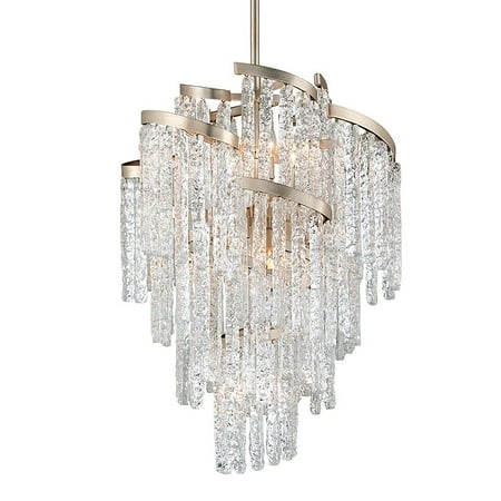 Corbett Mont Blanc 9-Lt Chandelier - Modern Silver Leaf - 243-49