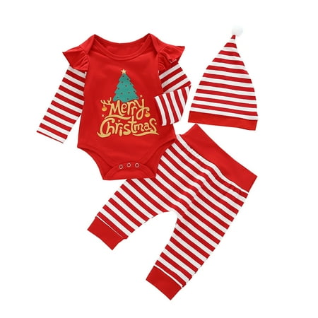 TAIAOJING Baby Girl Boy Clothes Set Christmas Romper Tops Pants Trousers Set Fall Outfits 0-6 Months
TAIAOJING Baby Girl Boy Clothes Set Christmas Romper Tops Pants Trousers Set Fall Outfits 0-6 Months