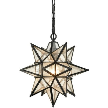 STARRY EUL 13 Inch Industrial Moravian Star Pendant Light with Seeded Glass Shade Hanging Chain
STARRY EUL 13 Inch Industrial Moravian Star Pendant Light with Seeded Glass Shade Hanging Chain