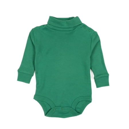 Leveret Baby Turtleneck Bodysuit Cotton Green 24 Month 
Leveret Baby Turtleneck Bodysuit Cotton Green 24 Month