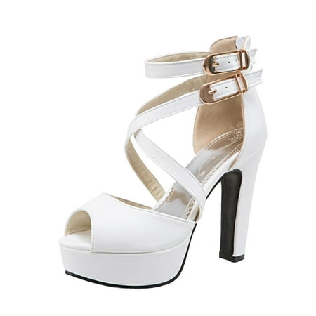 PMUYBHF Platform Sandals Women Dressy Summer Ladies Fashion Summer Solid Leather Belt Buckle Decoration Open Toe High Heel Back Zipper Sandals
PMUYBHF Platform Sandals Women Dressy Summer Ladies Fashion Summer Solid Leather Belt Buckle Decoration Open Toe High Heel Back Zipper Sandals