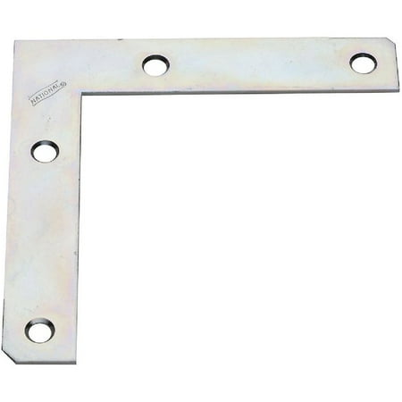 20PK National Catalog 117 5 In. x 7/8 In. Zinc Flat Corner Iron