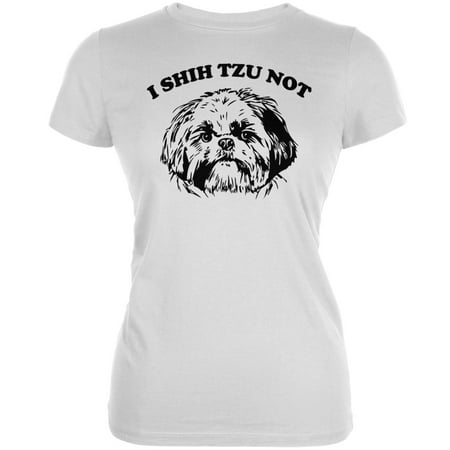 I Shih Tzu Not White Juniors Soft T-Shirt
