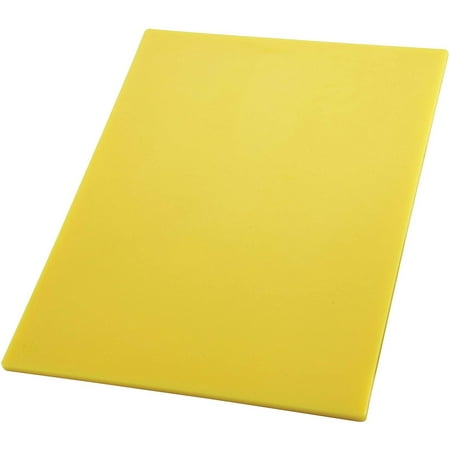 Winco Cutting Board 12 by 18 by 1/2-Inch Yellow