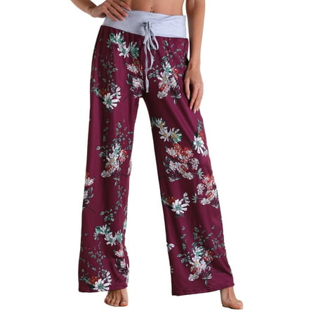 Women s Comfy Casual Pajama Pants Floral Print Drawstring Palazzo Lounge Pants Wide Leg Loose
Women s Comfy Casual Pajama Pants Floral Print Drawstring Palazzo Lounge Pants Wide Leg Loose
