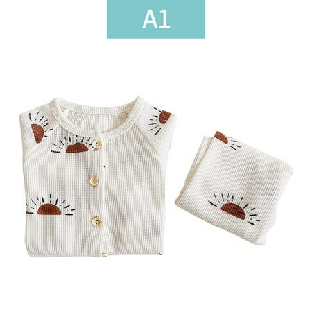 QWZNDZGR Kangobaby Girls Boys Comfortable Waffle Baby Clothes Children s Print Home Wear Pajamas Set
QWZNDZGR Kangobaby Girls Boys Comfortable Waffle Baby Clothes Children s Print Home Wear Pajamas Set