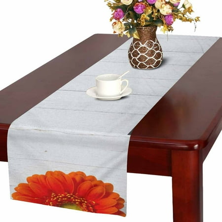 MKHERT Gerbera Daisy Flower on White Wood Table Table Runner Home Decor for Home Kitchen Dining Wedding Party 16x72 Inch
MKHERT Gerbera Daisy Flower on White Wood Table Table Runner Home Decor for Home Kitchen Dining Wedding Party 16x72 Inch