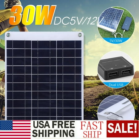 MDHAND Solar Panel Charger 30W Solar Panel Kit 5V Trickle Charger Battery Charger Maintainer Boat RV Car
MDHAND Solar Panel Charger 30W Solar Panel Kit 5V Trickle Charger Battery Charger Maintainer Boat RV Car