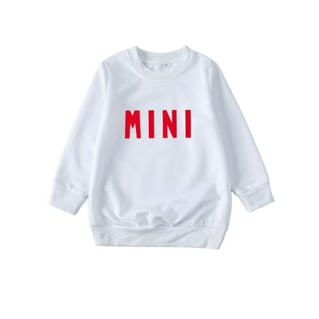 One Opening Mommy Baby Matching Outfits Letter Pullover Top Casual Sweatshirt For Kids Adult
One Opening Mommy Baby Matching Outfits Letter Pullover Top Casual Sweatshirt For Kids Adult