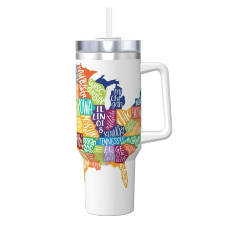 Zeuib USA MAP Printed Insulated Stainless Steel Hot/Cold Coffee Cup 40oz Ice Bully With Handle Tumbler with Straw and Handle Insulated Water Bottle Travel Mug Cup
Zeuib USA MAP Printed Insulated Stainless Steel Hot/Cold Coffee Cup 40oz Ice Bully With Handle Tumbler with Straw and Handle Insulated Water Bottle Travel Mug Cup
