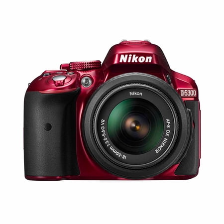 Nikon D5300 Digital SLR Camera with 24.2 Megapixels and 18-55mm Lens Included (Available in multiple colors)
