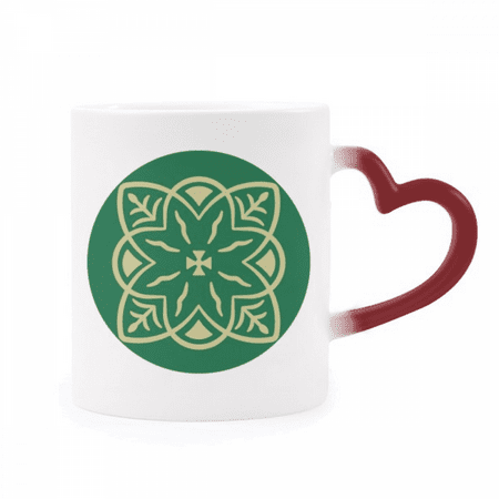 Green Talavera Style Decorative Pattern Heat Sensitive Mug Red Color Changing Stoneware Cup
Green Talavera Style Decorative Pattern Heat Sensitive Mug Red Color Changing Stoneware Cup