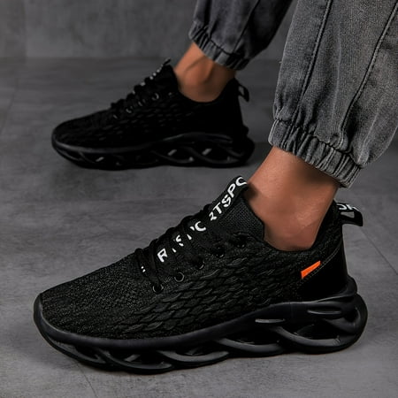 KINODAY Trendy Solid Colour Woven Knit Breathable Blade Type Sneakers Comfy Non Slip Lace Up Shoes For Men‘s Outdoor Activities
KINODAY Trendy Solid Colour Woven Knit Breathable Blade Type Sneakers Comfy Non Slip Lace Up Shoes For Men‘s Outdoor Activities