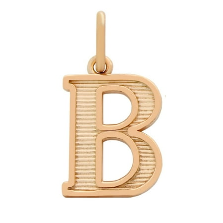 Rose Gold-Tone Plated Sterling Silver Initial "Y" Charm