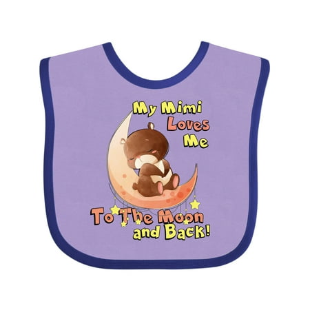 Inktastic My Mimi Loves Me to the Moon and Back Gift Baby Boy or Baby Girl Bib
Inktastic My Mimi Loves Me to the Moon and Back Gift Baby Boy or Baby Girl Bib