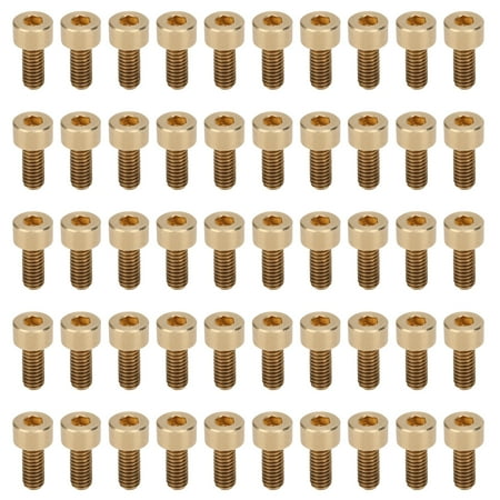 Gueiykk 50Pcs Cap Hex Socket Screw Copper Fastener Hardware Tools Industrial Supplies M4
Gueiykk 50Pcs Cap Hex Socket Screw Copper Fastener Hardware Tools Industrial Supplies M4