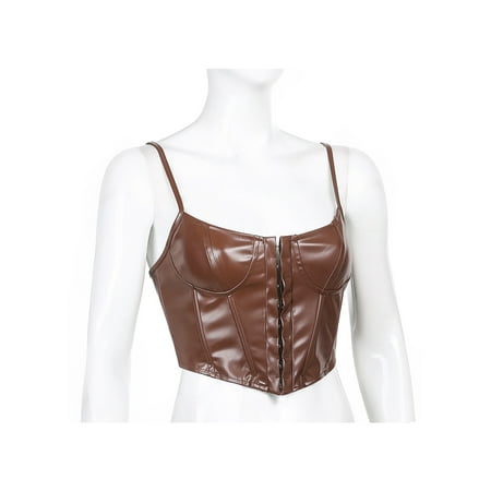 SUNSIOM Women PU Leather Crop Top Corset Vest Lingerie Buckle Lacing Steel Boned
SUNSIOM Women PU Leather Crop Top Corset Vest Lingerie Buckle Lacing Steel Boned