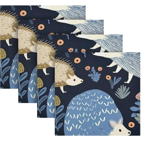 BESTKITTY Hedgehog Cloth Napkins Set of 6 Oversized Washable Reusable Polyester Dinner Table Napkins for Home Holiday Wedding Party 20 x 20 Inch
BESTKITTY Hedgehog Cloth Napkins Set of 6 Oversized Washable Reusable Polyester Dinner Table Napkins for Home Holiday Wedding Party 20 x 20 Inch