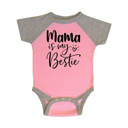 Inktastic Mama Is My Bestie Gift Baby Boy or Baby Girl Bodysuit