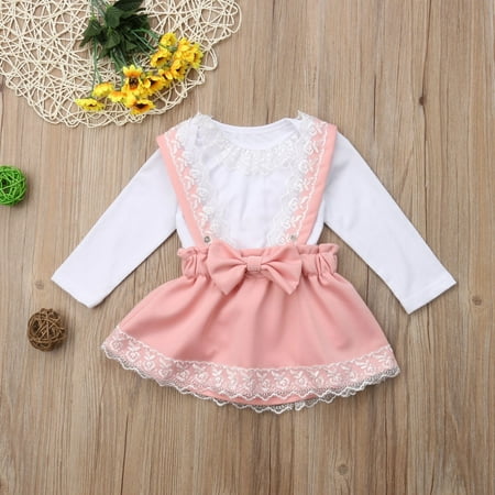 Newborn Baby Girls Lace Clothes Bodysuit Tops Long Sleeve Lace Bow Party Skirt 2pcs Cute Clothing
Newborn Baby Girls Lace Clothes Bodysuit Tops Long Sleeve Lace Bow Party Skirt 2pcs Cute Clothing