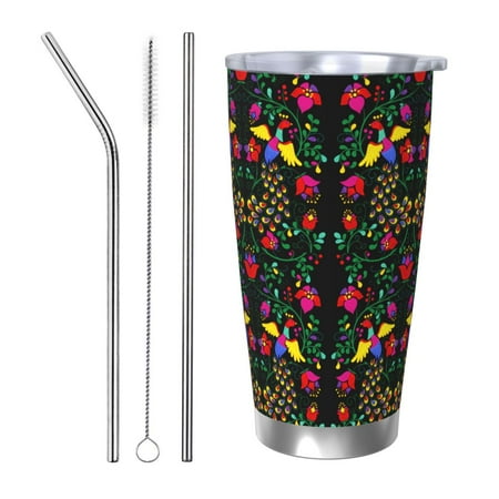 Fuzoiu Mexican Flower 2 Print 20oz Tumbler Stainless Steel Vacuum Insulated Car Cup Insulated Coffee Mug Travel Mug with Lid Thermal Cup for Outdoor-Straw Three-piece Set
Fuzoiu Mexican Flower 2 Print 20oz Tumbler Stainless Steel Vacuum Insulated Car Cup Insulated Coffee Mug Travel Mug with Lid Thermal Cup for Outdoor-Straw Three-piece Set