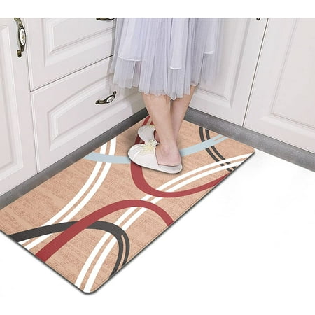 Anti Fatigue Kitchen Mats Modern Abstract Design Kitchen Rugs Ergonomically Engineered Memory Foam Kitchen Rugs Cushioned Comfort Mat for Home & Office 17.5 x32 Brown
Anti Fatigue Kitchen Mats Modern Abstract Design Kitchen Rugs Ergonomically Engineered Memory Foam Kitchen Rugs Cushioned Comfort Mat for Home & Office 17.5 x32 Brown
