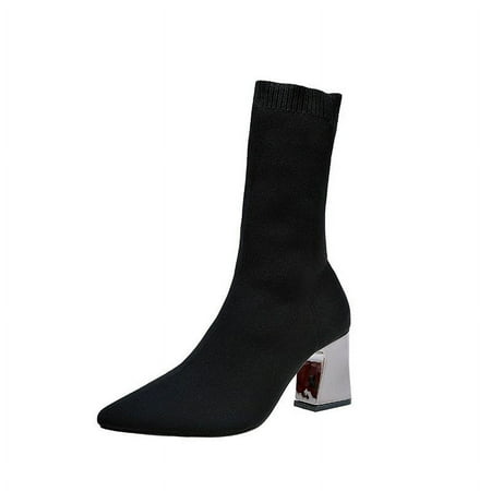 Lovskoo 2024 Mid Calf Boots for Women Faux Suede Chunky Stacked Heel Pointed Toe High Heel Sandals Skinny Boots Stylish Boots Black
Lovskoo 2024 Mid Calf Boots for Women Faux Suede Chunky Stacked Heel Pointed Toe High Heel Sandals Skinny Boots Stylish Boots Black