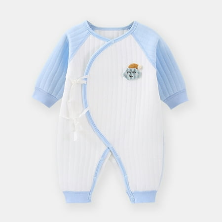 Newborn Boneless Autumn And Winter Three-layer Warm Newborn Baby Butterfly Coat Closed Ha Clothes Baby Climbing Clothes Blue 66cm
Newborn Boneless Autumn And Winter Three-layer Warm Newborn Baby Butterfly Coat Closed Ha Clothes Baby Climbing Clothes Blue 66cm