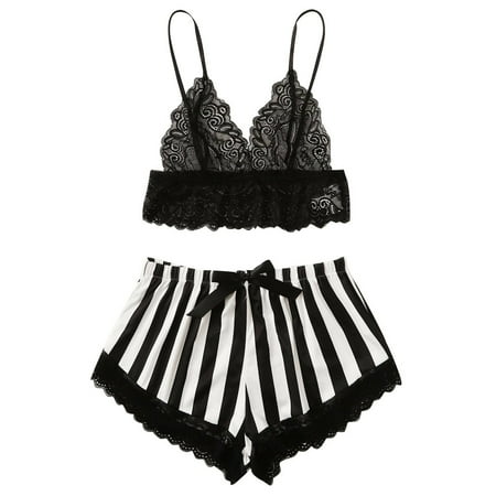 wendunide pajama set for women New Sexy Lace Lingerie Silk Underwear Sleepwear Underwear Pajamas Satin Black XL
wendunide pajama set for women New Sexy Lace Lingerie Silk Underwear Sleepwear Underwear Pajamas Satin Black XL