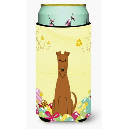Easter Eggs Irish Terrier Tall Boy Beverage Insulator Hugger