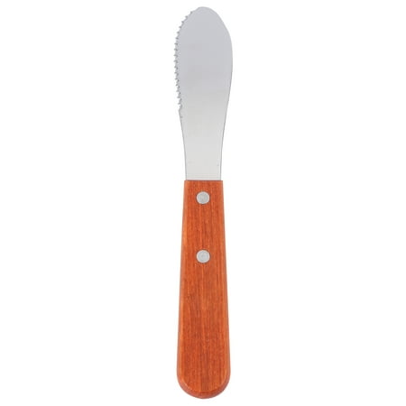 1pc Stainless Steel Serrated Butter Wooden Handle Cream Spatula Cheese Spreader for Cake Smoother Pastry
1pc Stainless Steel Serrated Butter Wooden Handle Cream Spatula Cheese Spreader for Cake Smoother Pastry