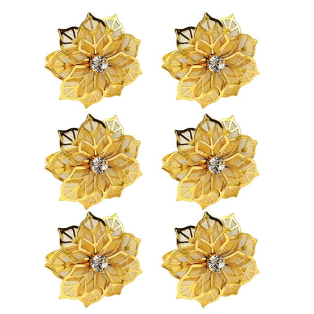 opvise 6 Pcs Mesh Flower Napkin Ring Buckle Hotel Restaurant Wedding Party Table Decor
opvise 6 Pcs Mesh Flower Napkin Ring Buckle Hotel Restaurant Wedding Party Table Decor