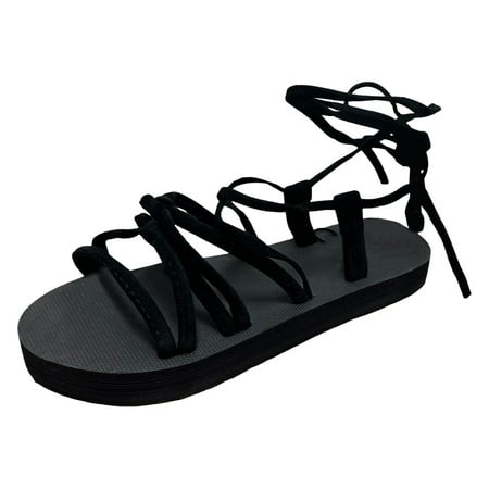 Mnyotv Shoes for Women Sandals Women Shoes Flat Bottomed Strap Sandals Fashionable Outdoor Beach Roman Sandals Fashion Flat Sandals for Women Black 37
Mnyotv Shoes for Women Sandals Women Shoes Flat Bottomed Strap Sandals Fashionable Outdoor Beach Roman Sandals Fashion Flat Sandals for Women Black 37