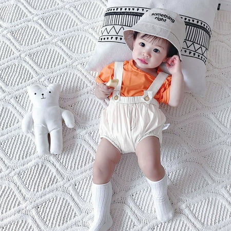 CHGBMOK Clearance Newborn Baby Girls Boys Solid Tops+Suspender Denim Shorts Outfits Summer Set
CHGBMOK Clearance Newborn Baby Girls Boys Solid Tops+Suspender Denim Shorts Outfits Summer Set