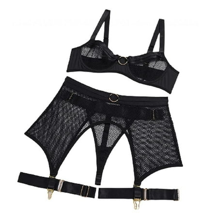 Womens Sexy Lingerie Four-Piece Fishnet Garter Belt Set with Choker Teddy Bodysuit Womens Sexy Lingerie Four-Piece Fishnet Garter Belt Set with Choker Teddy Bodysuit
Womens Sexy Lingerie Four-Piece Fishnet Garter Belt Set with Choker Teddy Bodysuit Womens Sexy Lingerie Four-Piece Fishnet Garter Belt Set with Choker Teddy Bodysuit