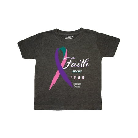 Inktastic Faith Over Fear Thyroid Cancer Awareness with Ribbon Gift Toddler Boy or Toddler Girl T-Shirt
Inktastic Faith Over Fear Thyroid Cancer Awareness with Ribbon Gift Toddler Boy or Toddler Girl T-Shirt