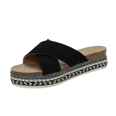 Youmylove Women Slide Slippers Fashion Solid Color Cross Strap Casual Platform Slippers Sandals Stylish Female Cozy Daily Walking
Youmylove Women Slide Slippers Fashion Solid Color Cross Strap Casual Platform Slippers Sandals Stylish Female Cozy Daily Walking