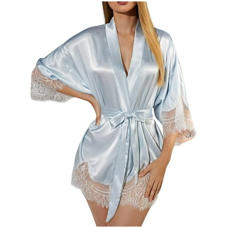 JeashCHAT Lingerie for Women Sexy Satin Silk Pajamas Women Nightdress Lingerie Robes Underwear Sleepwear Sexy
JeashCHAT Lingerie for Women Sexy Satin Silk Pajamas Women Nightdress Lingerie Robes Underwear Sleepwear Sexy