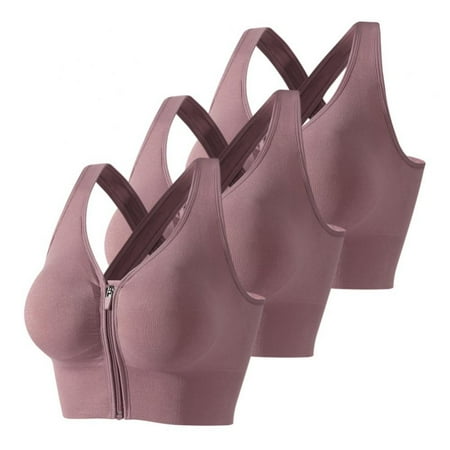 3Pack Ladies Zipper Front Push-up Bra Gathered Beauty Back Yoga Underwear Fitness Running Shock Resistant Quick-drying Sports Bras S-3XL
3Pack Ladies Zipper Front Push-up Bra Gathered Beauty Back Yoga Underwear Fitness Running Shock Resistant Quick-drying Sports Bras S-3XL