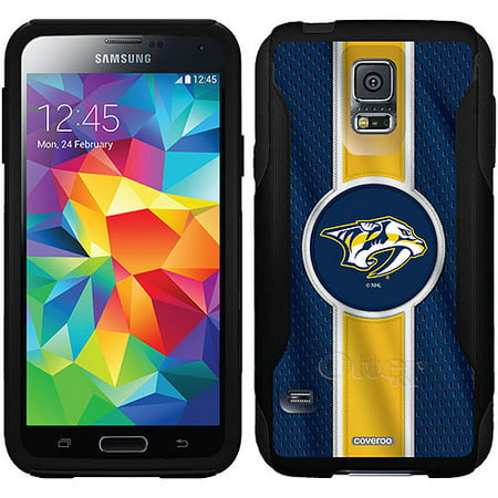 Nashville Predators Jersey Stripe Design on OtterBox Commuter Series Case for Samsung Galaxy S5
