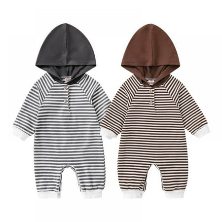 URMAGIC 0-24M Newborn Baby Boys Clothes Infant Long Sleeve Hoodie Romper Stripe Bodysuit One-Piece Jumpsuit Outfit
URMAGIC 0-24M Newborn Baby Boys Clothes Infant Long Sleeve Hoodie Romper Stripe Bodysuit One-Piece Jumpsuit Outfit