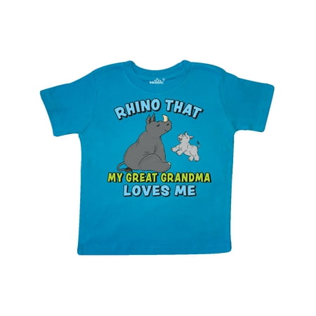 Inktastic Rhino That My Great Grandma Loves Me with Cute Rhinos Gift Toddler Boy or Toddler Girl T-Shirt
Inktastic Rhino That My Great Grandma Loves Me with Cute Rhinos Gift Toddler Boy or Toddler Girl T-Shirt